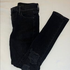 Women's Black Distressed Jeans